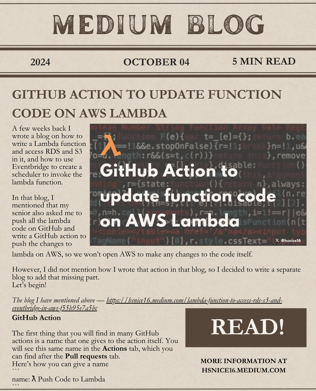 github-action-to-update-function-code-on-aws-lambda
